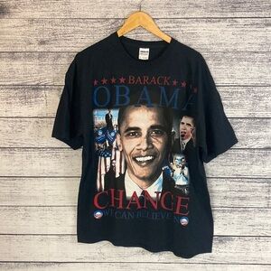Y2K Barack Obama AOP Tee Shirt XL